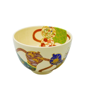 茶道具 抹茶茶碗（まっちゃちゃわん） 色絵茶碗 六瓢（喜寿記念） 加藤 利昇