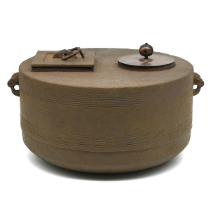 茶道具 炉釜（ろがま） 二口釜 炉用 大國 藤兵衛