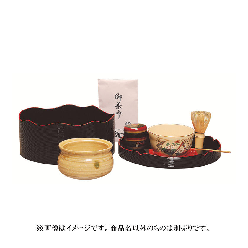 茶道具 盆（ぼん） 千歳盆 (掻合塗) ※画像はイメージです。商品名以外は別売りです。