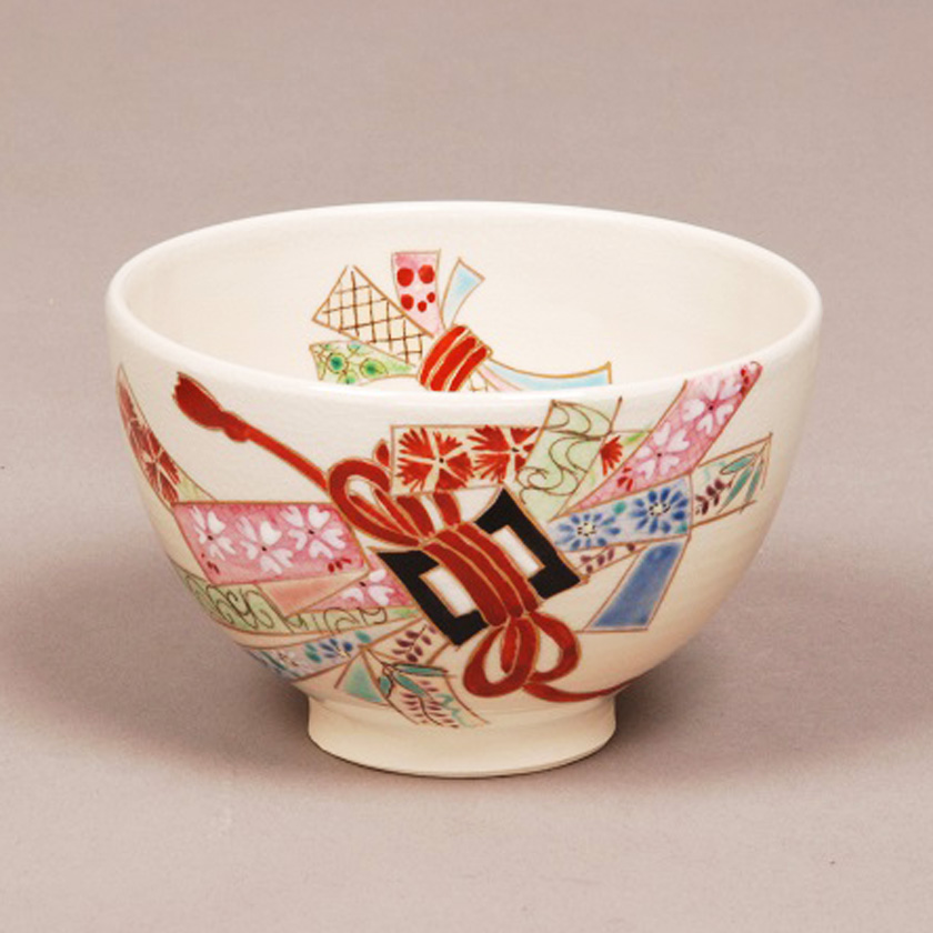 茶道具 抹茶茶碗（まっちゃちゃわん） 茶碗 仁清 束のし 見谷福峰