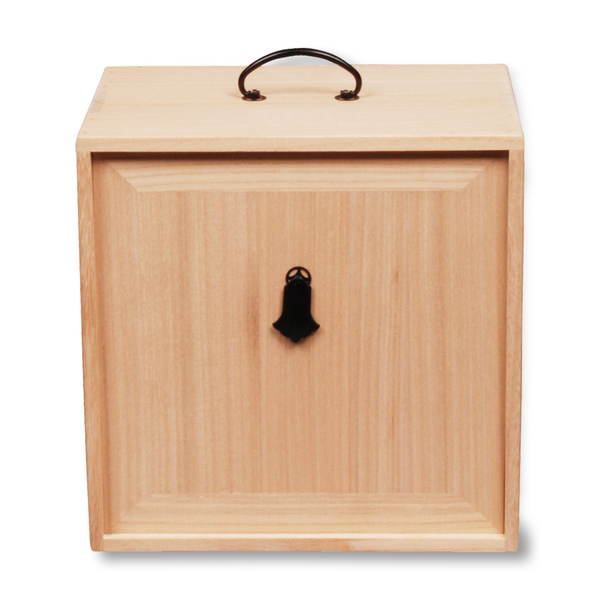 茶道具 水屋道具（みずやどうぐ） ８寸５分 色紙箱 桐木地 色紙箱