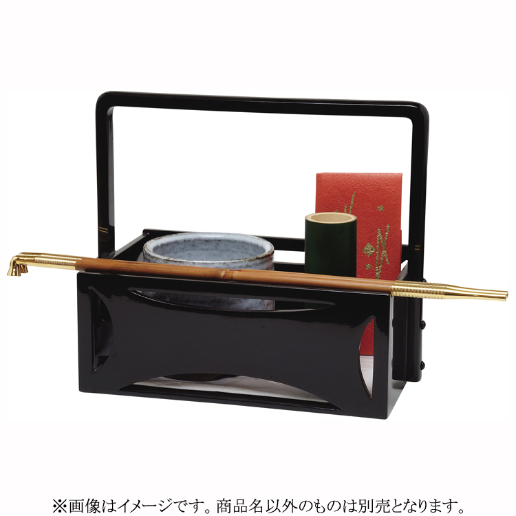 茶道具　莨盆　焼き桐透かし七宝手付フルセット