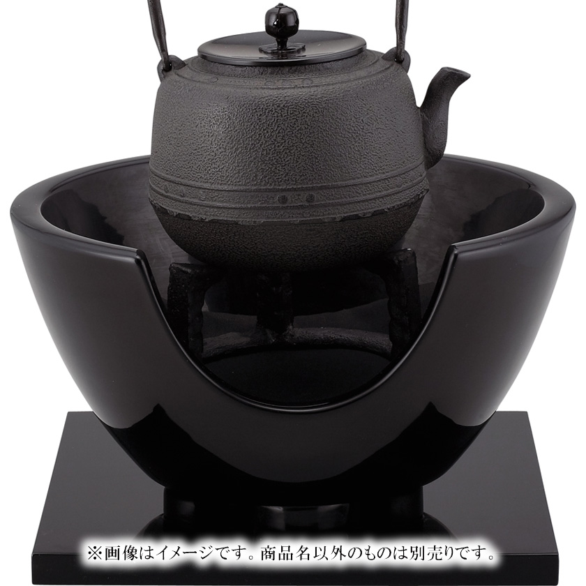 茶道具 風炉（ふろ） 紅鉢 黒 尺〇 宗伴 ※画像はイメージです。商品名以外のものは別売りです。