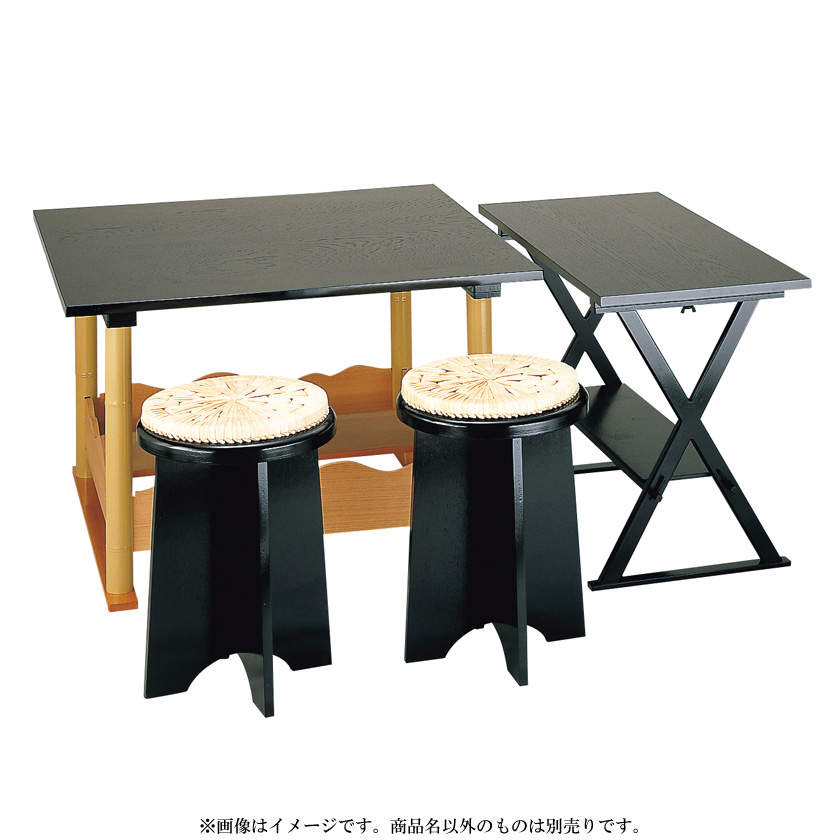 茶道具] 点茶盤セット(立礼、喫架、円椅子2ヶ) - 漆芸