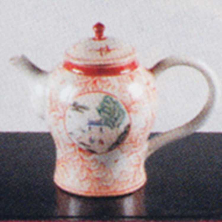 茶道具 水注 赤絵 丸紋 太仙窯