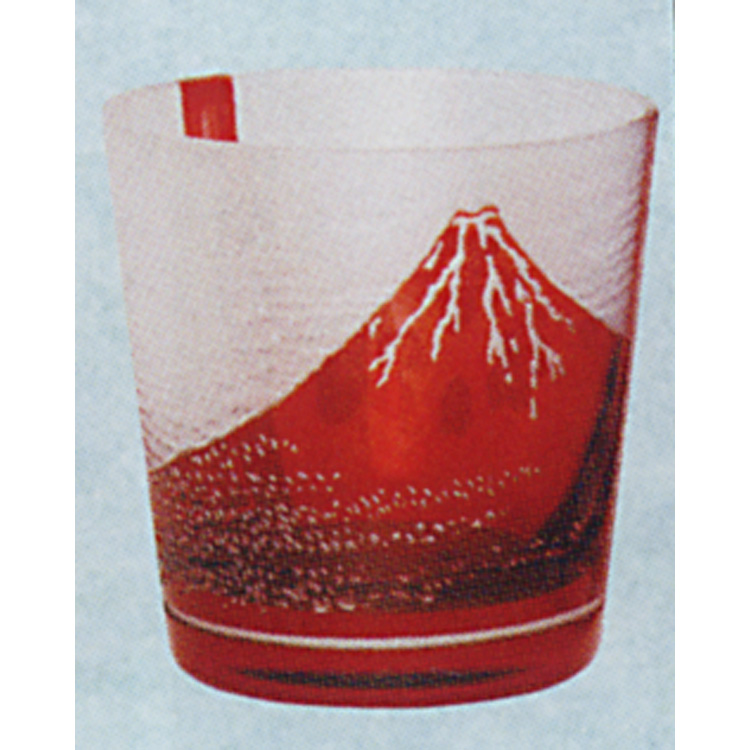 茶道具 義山フリーカップ 赤富士に桜 東太武朗 懐石道具