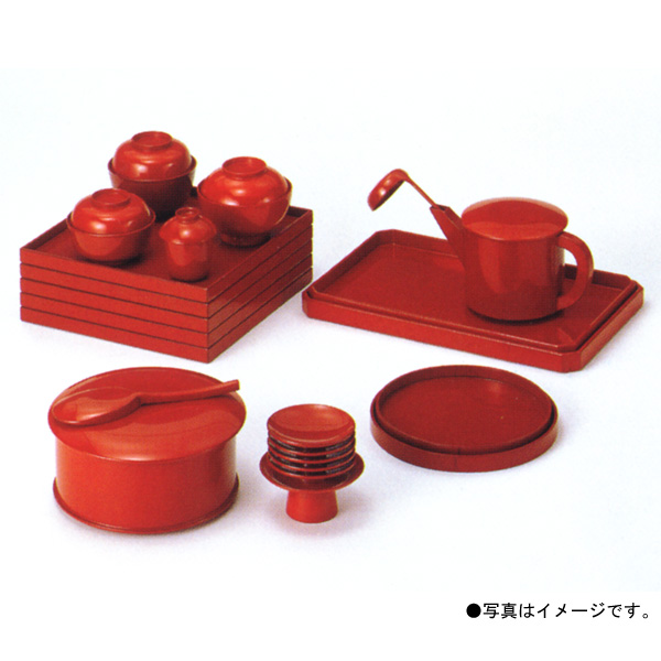 茶道具 懐石道具 蕎麦懐石道具一式 木製 木箱 - 漆芸