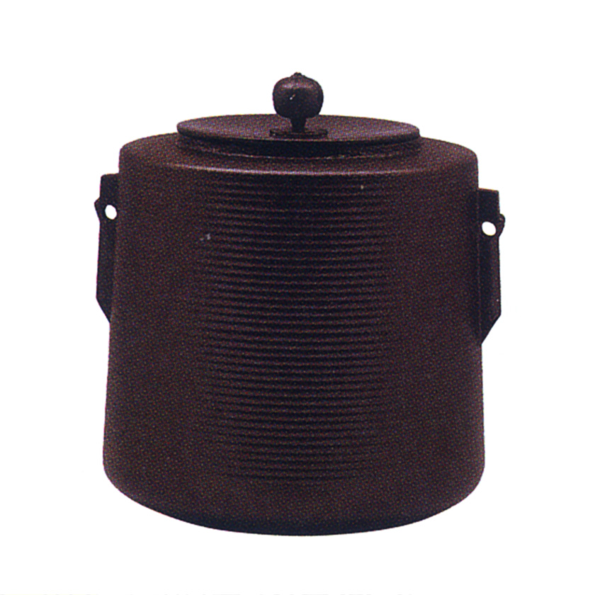 茶道具 風炉釜（ふろがま） K-702 志きの窯 糸目筒釜 ※風炉・炉（つり釜用）