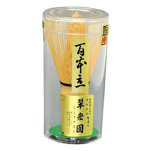 茶道具 茶筅（茶筌・ちゃせん）・くせ直し 茶筅 百本立 奈良県高山 翠宏園