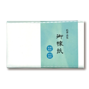 茶道具 懐紙（かいし） 抗菌・消臭懐紙 男子用 1帖入（30枚入）