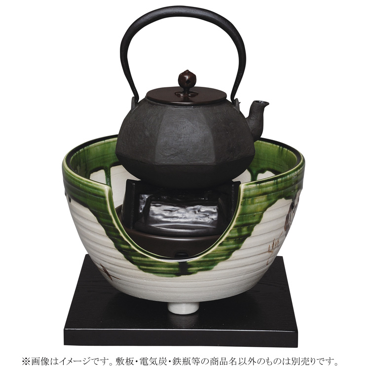 茶道具 【檜垣青子】『色絵 金彩 紅葉透 菓子器』径21.５cm 在印 共箱 鉢