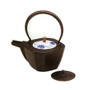 茶道具 懐石道具（かいせきどうぐ） 鉄銚子 八角形（陶器替蓋付）