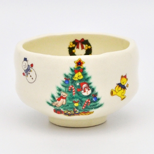 茶道具 小茶碗（こちゃわん） 小茶碗 クリスマスツリー クリスマス 豊窯
