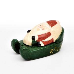 茶道具 香合（こうごう） 香合 サンタにソリ クリスマス 楽入窯