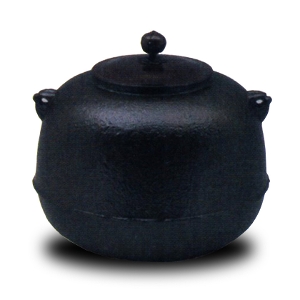 茶道具 炉釜（ろがま） 志きの釜 丸釜 K706 アルミ合金製 （炉・風炉用）