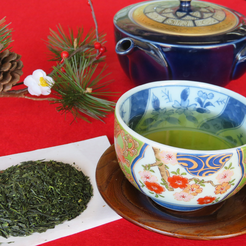 【季節限定】大福茶（おおぶくちゃ）と宇治抹茶ヴァッフェル詰合せ