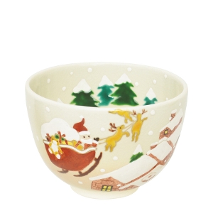 茶道具 抹茶茶碗（まっちゃちゃわん） 茶碗 色絵 クリスマスイブ 加藤 永山