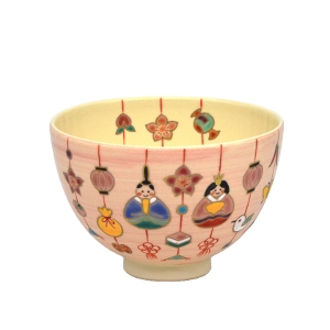茶道具 抹茶茶碗（まっちゃちゃわん） 茶碗 吊り飾り雛 雛祭り 見谷 福峰